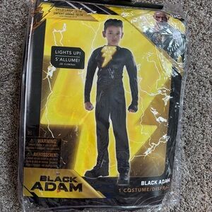 NIP Black Adam Kids Costume with Light-Up Feature